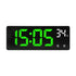 Voice Control Digital Alarm Clock Temperature Dual Alarm Snooze Desktop Table Clock Night Mode 12/24H LED Clock Watch