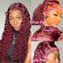 Burgundy Deep Wave Lace Wig