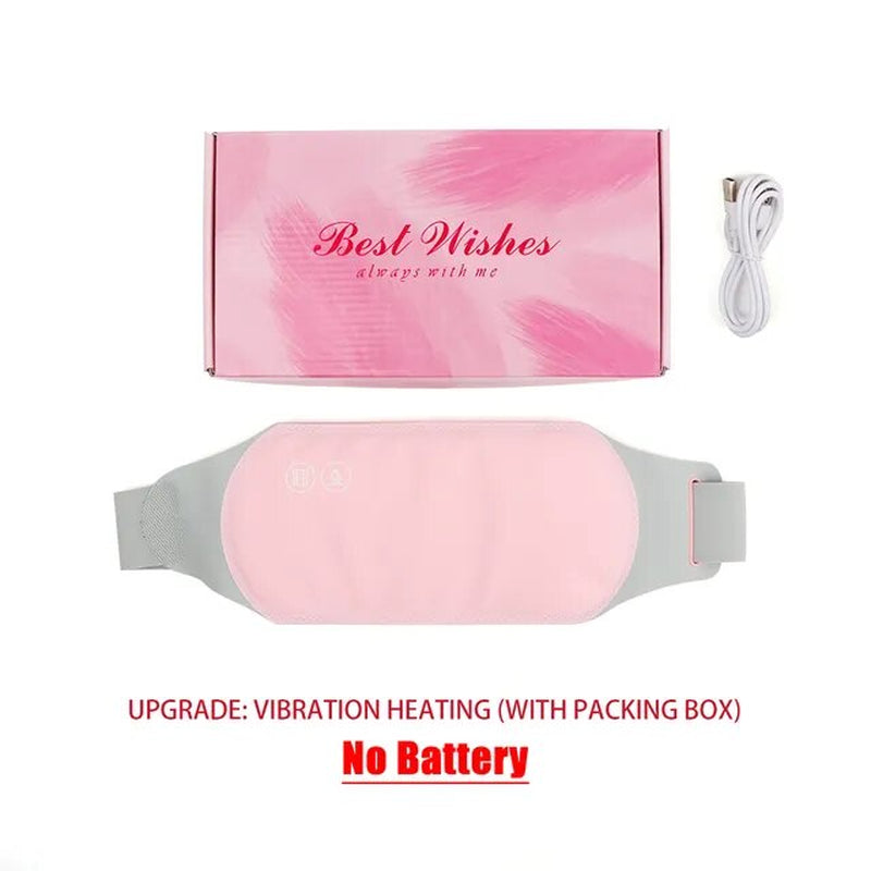 Menstrual Heating Pad Warm Palace Hot Waist Belt Relieve Menstrual Pain Hot Compress Massager for Woman Girl Belly Back Heating