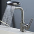 Multi Functional Waterfall Basin Faucet 4 Modes Stream Sprayer 360° Rotation Hot Cold Water Sink Mixer Wash Tap for Bathroom