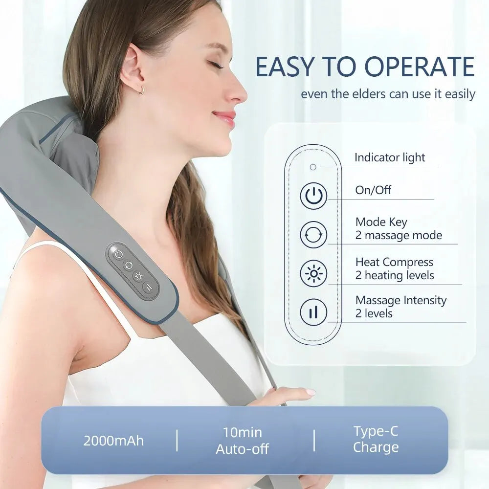 Neck And Shoulder Kneading Massage Device