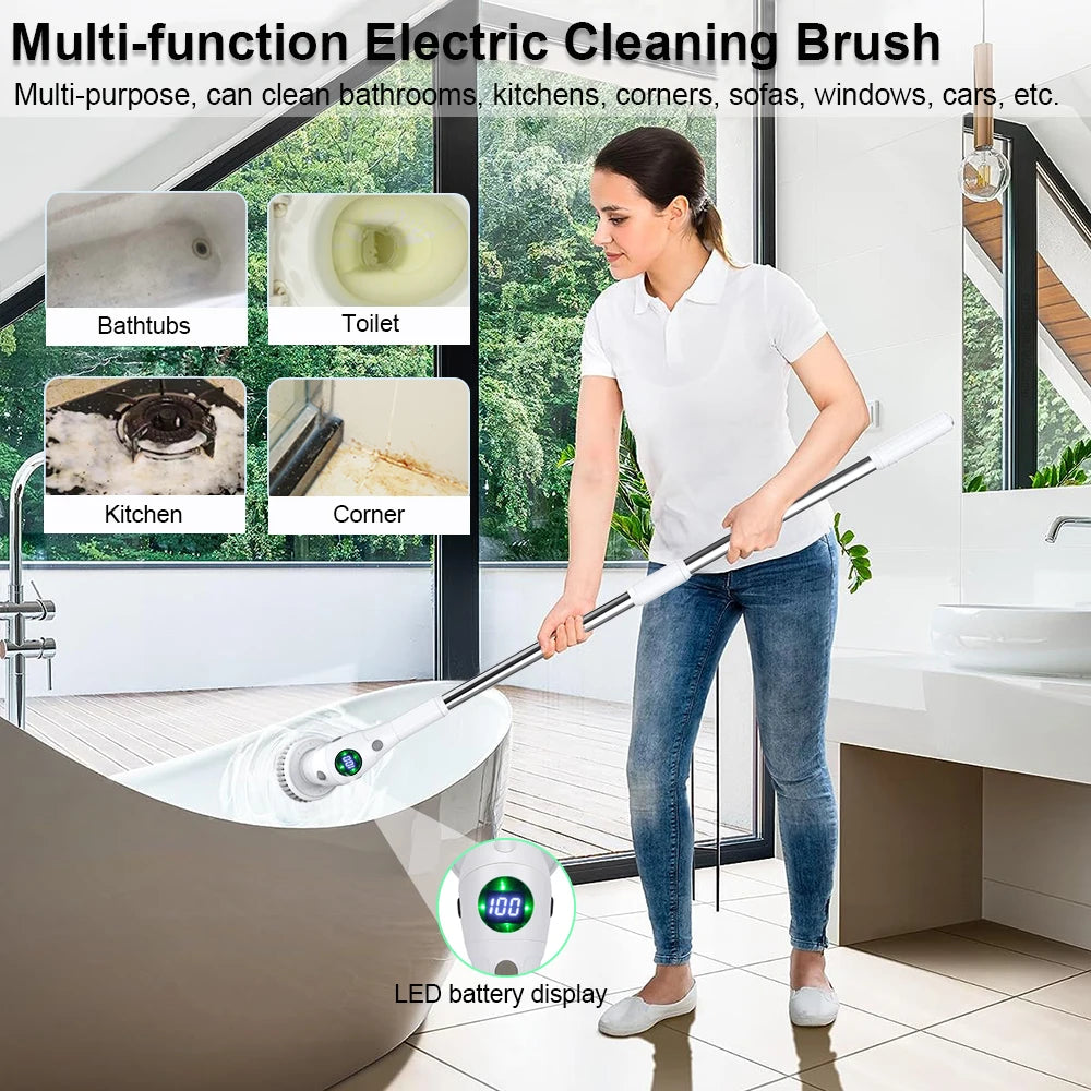 Electric Scrubber Brush 8 in 1