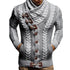 Soft Knit High Collar Men’s Cardigan