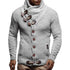 Soft Knit High Collar Men’s Cardigan