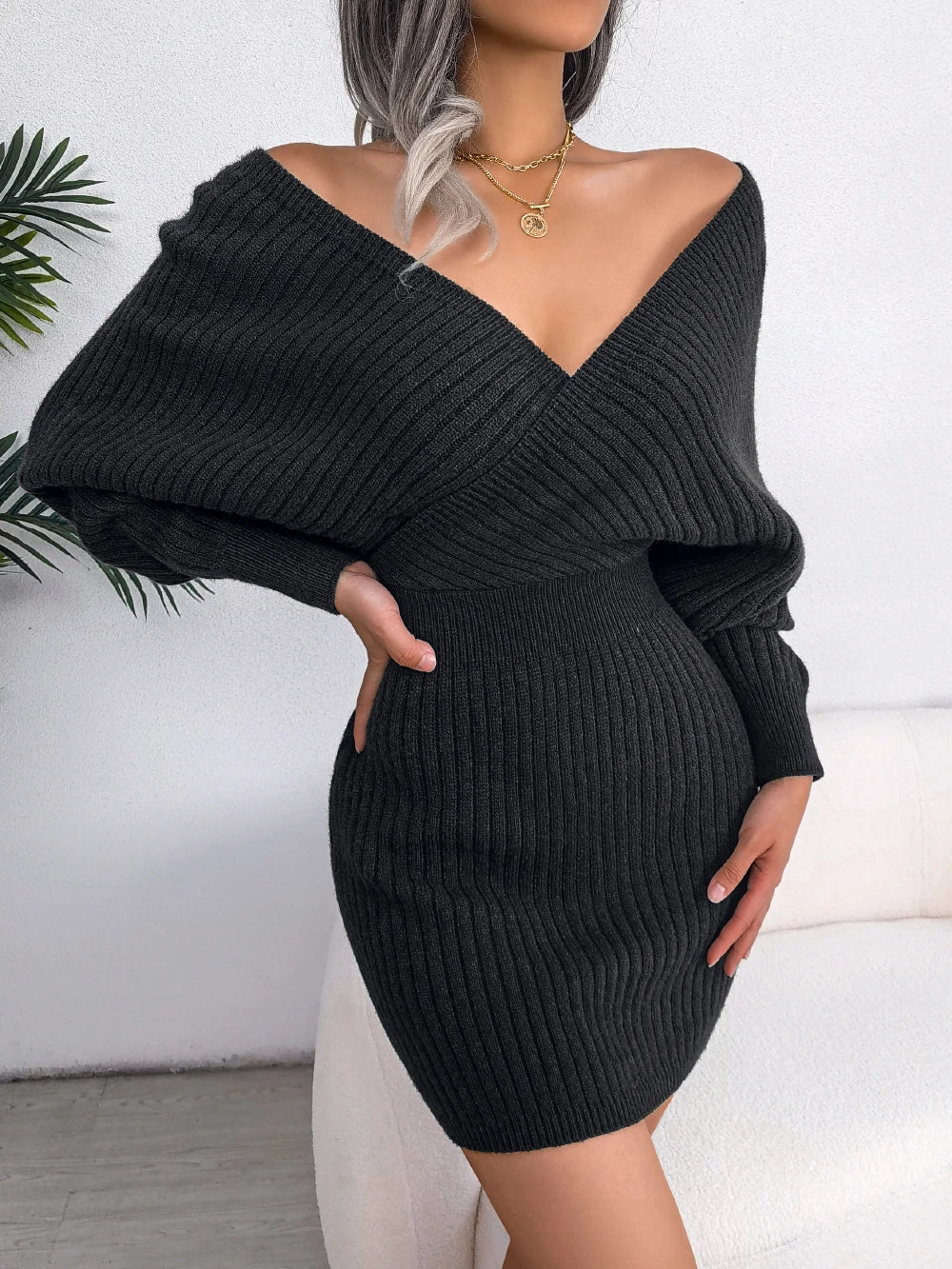 Chic Bodycon Sweater Dress