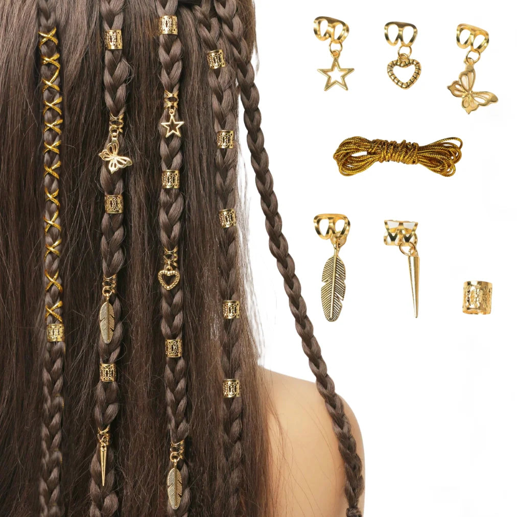 Adjustable Dreadlock Hair Rings