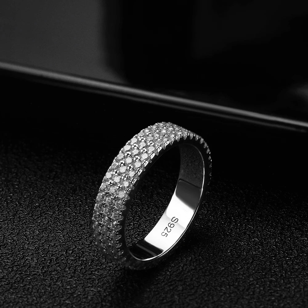 Moissanite Hip Hop Eternity Ring