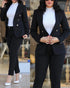 Elegant Office Lady Suit Set