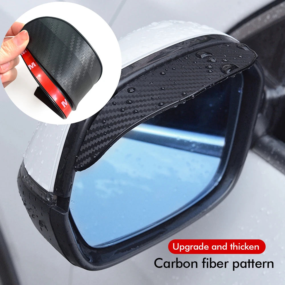 Carbon Fiber Mirror Rain Shields