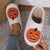 Fluffy Pumpkin Plush Slippers