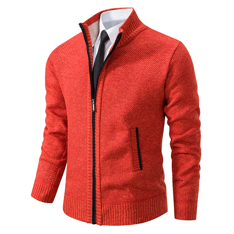 Men's Cozy Fleece Zipper Cardigan