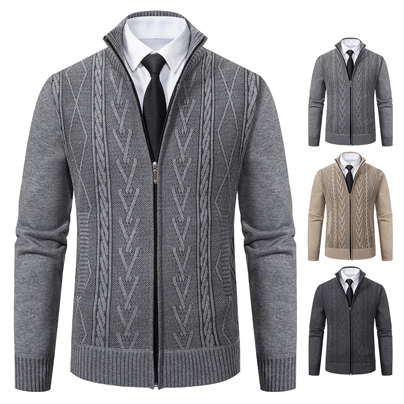 CozyCashmere Men's Sweater Coat