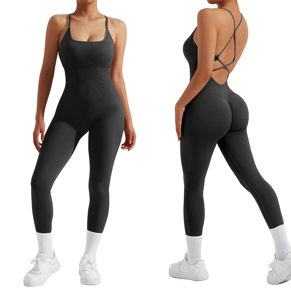 All-Season Women's Fitness Jumpsuit