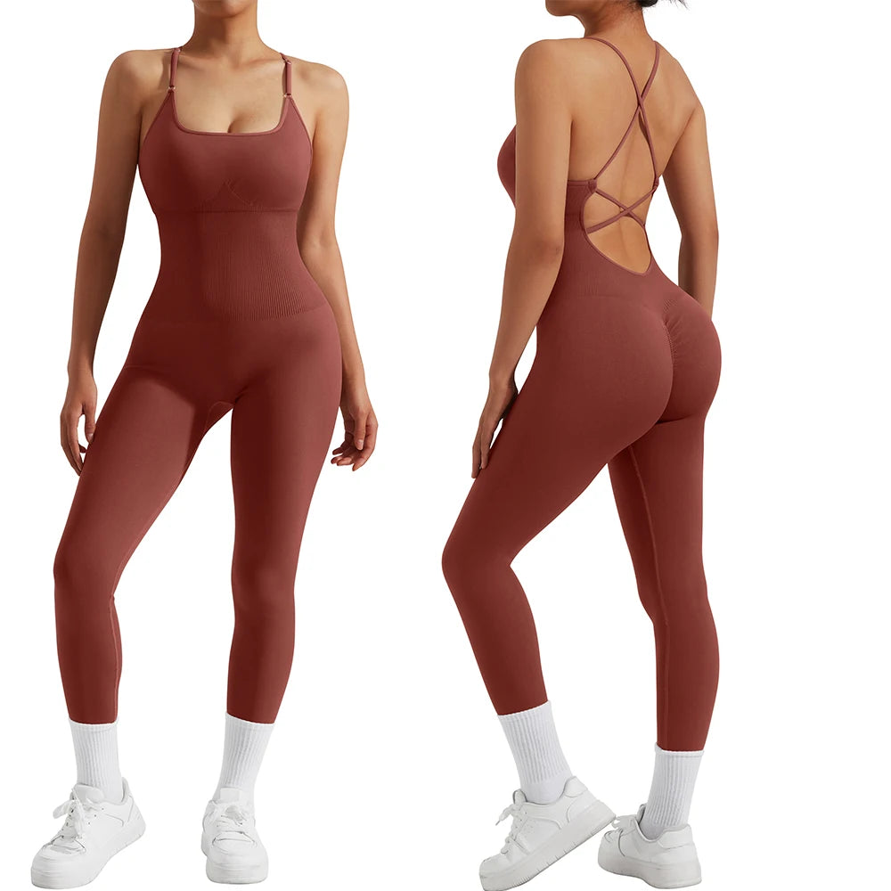 All-Season Women's Fitness Jumpsuit