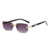 Fashion Square Rimless Sunglasses