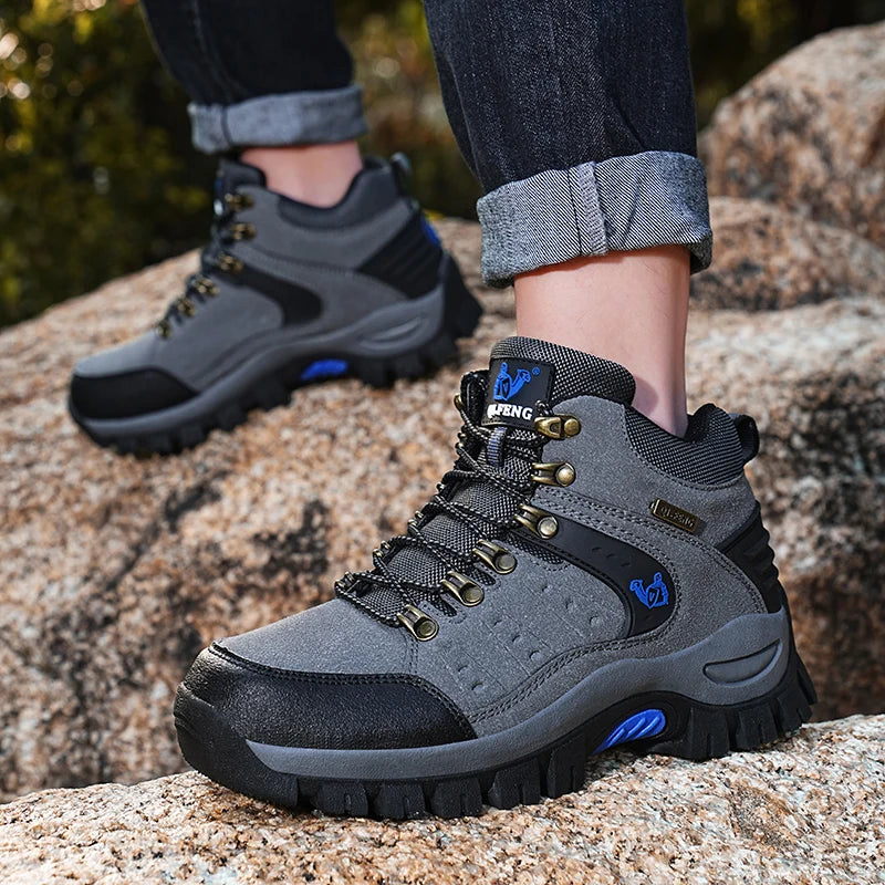 Stylish Men's Suede Hiking Boots