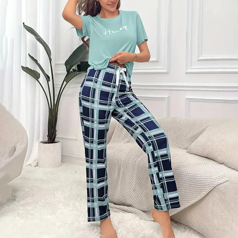 Cozy Plaid Pajama Set