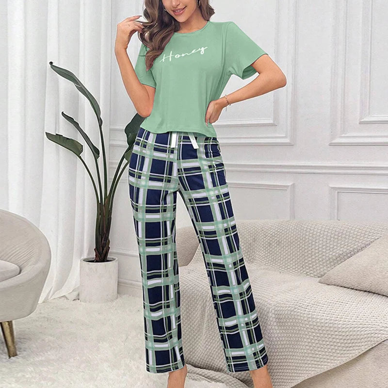 Cozy Plaid Pajama Set