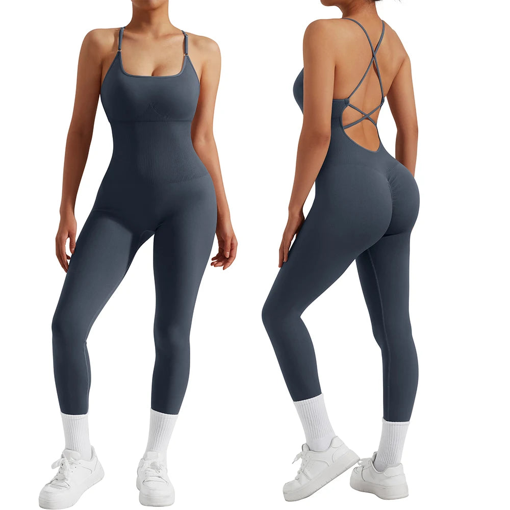 All-Season Women's Fitness Jumpsuit