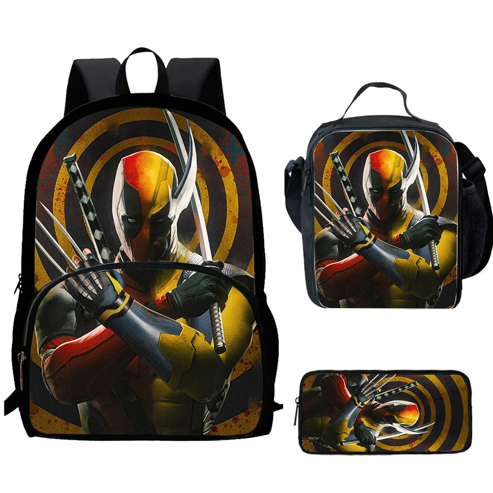 Anime Hero School Backpack Set