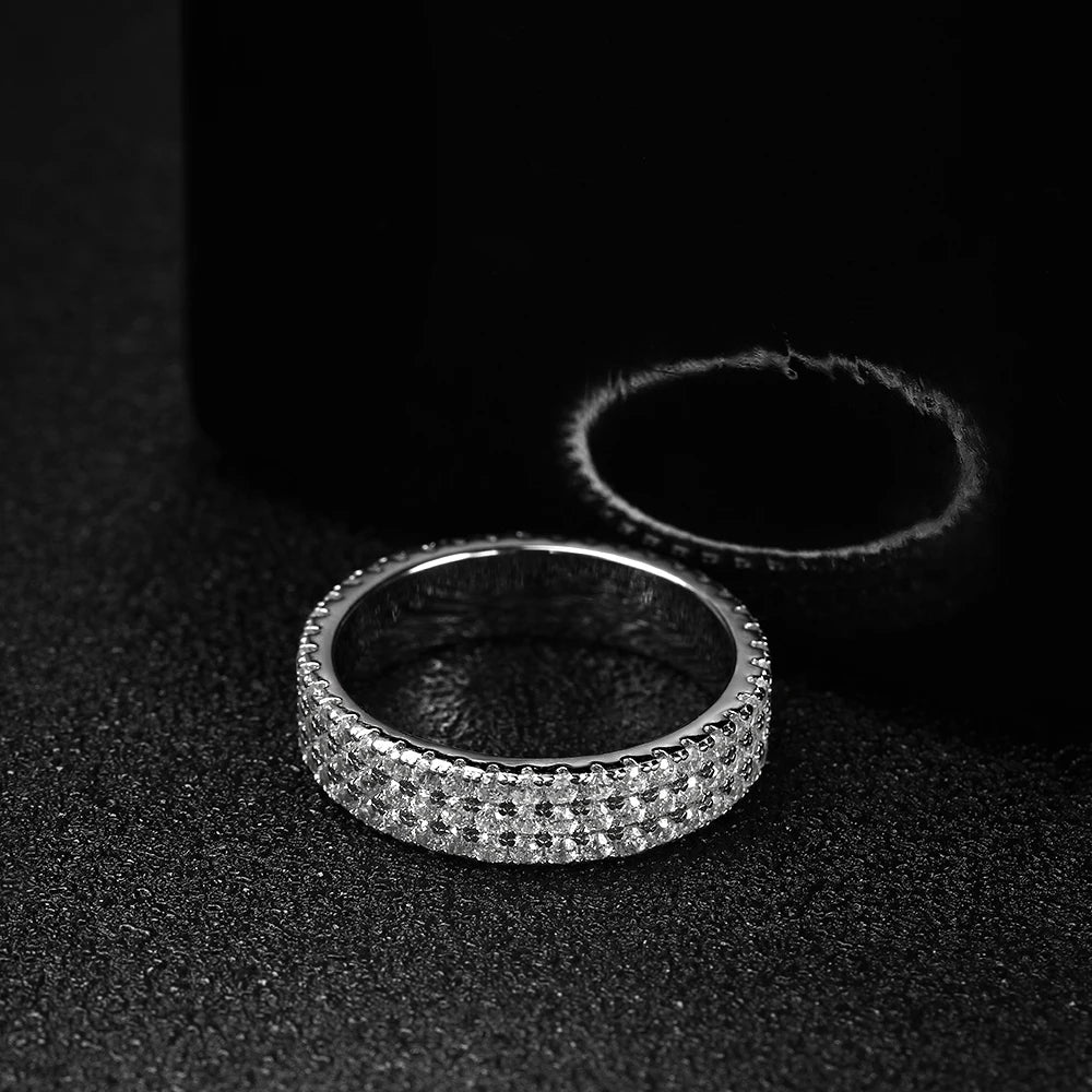 Moissanite Hip Hop Eternity Ring