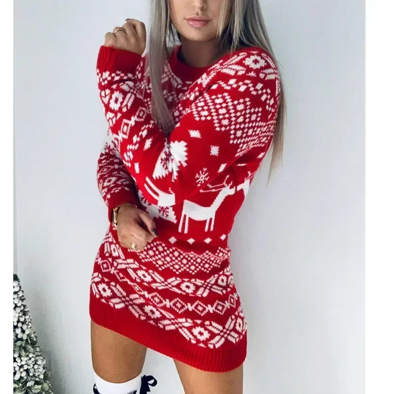 Cozy Christmas Sweater Dress