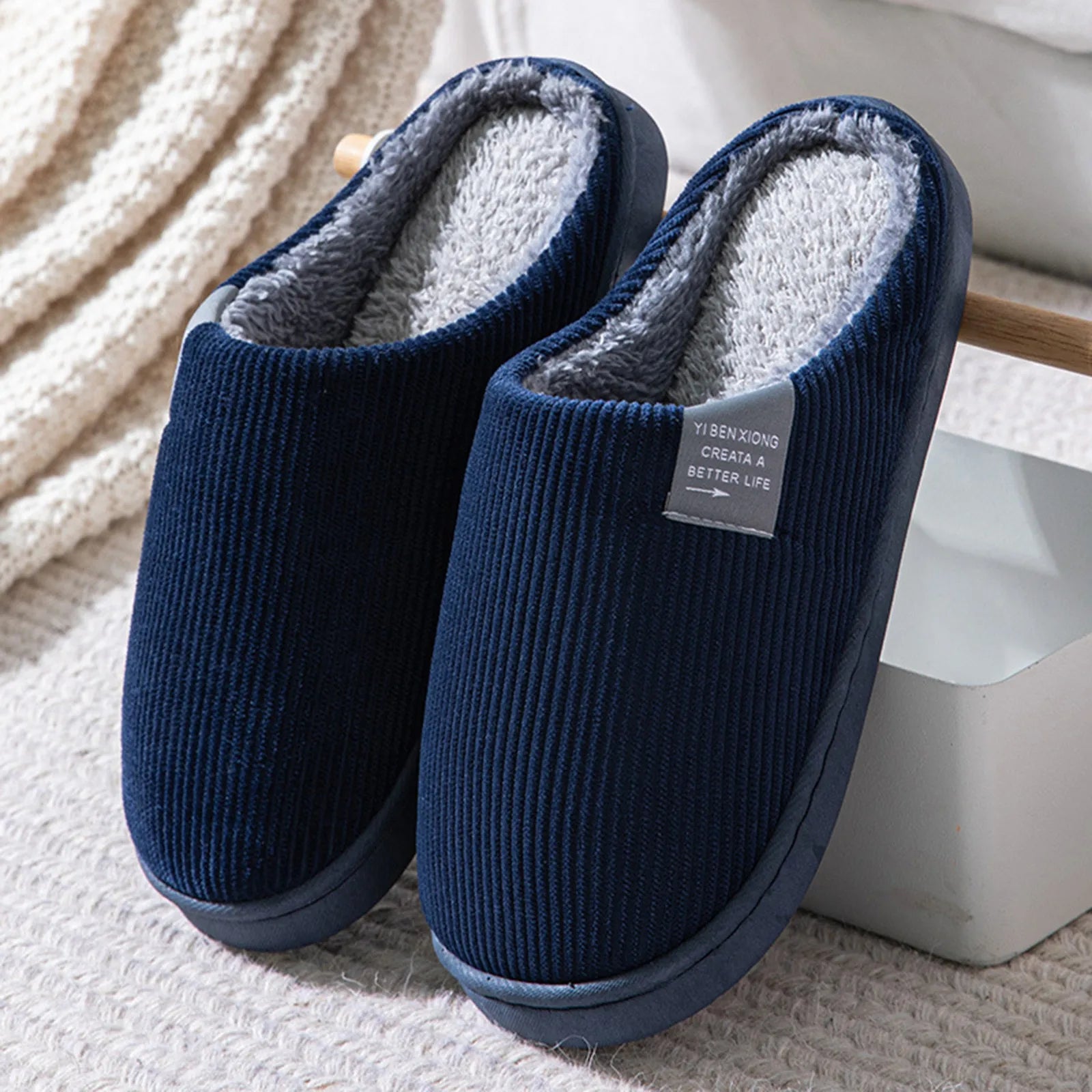 Cozy Plush House Slippers