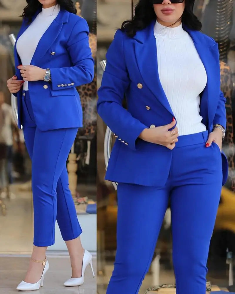 Elegant Office Lady Suit Set