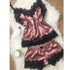 Satin Lace Bowknot Sleepwear