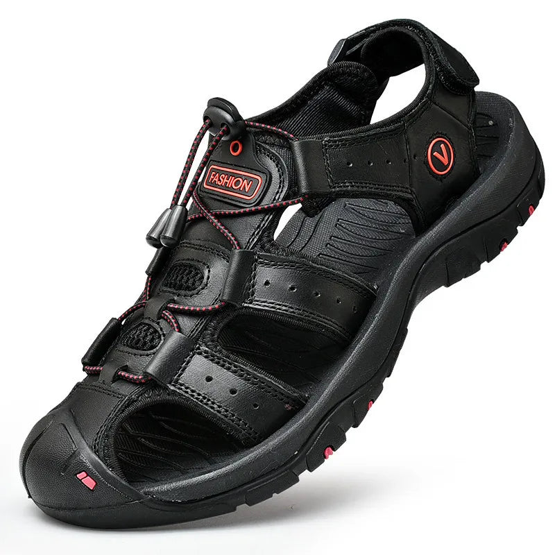 SunStride Leather Men's Sandals