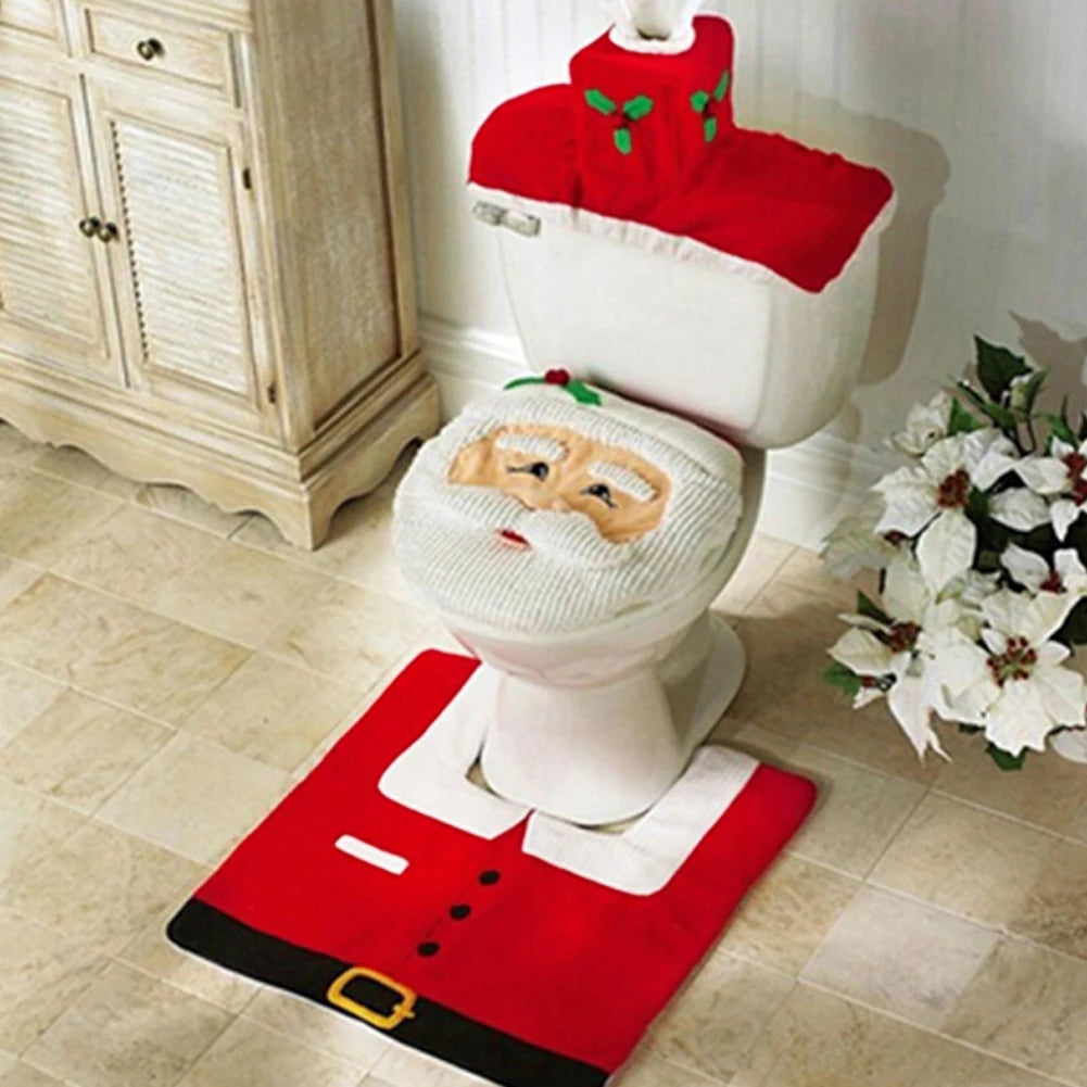 Santa Claus Bathroom Set Decor