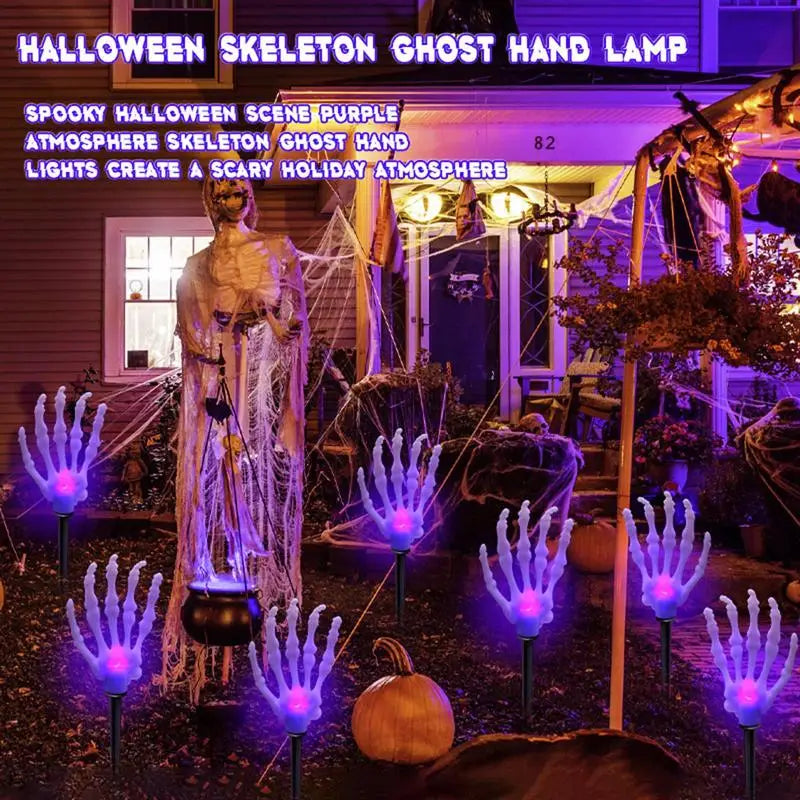 Spooky Solar Skeleton Hand Lights