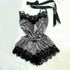 Satin Lace Bowknot Sleepwear