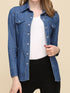 Korean Denim Elegance Blouse