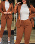 Elegant Office Lady Suit Set