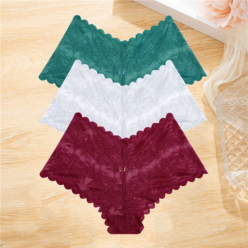 FINETOO Lace Boyshort Panties Set