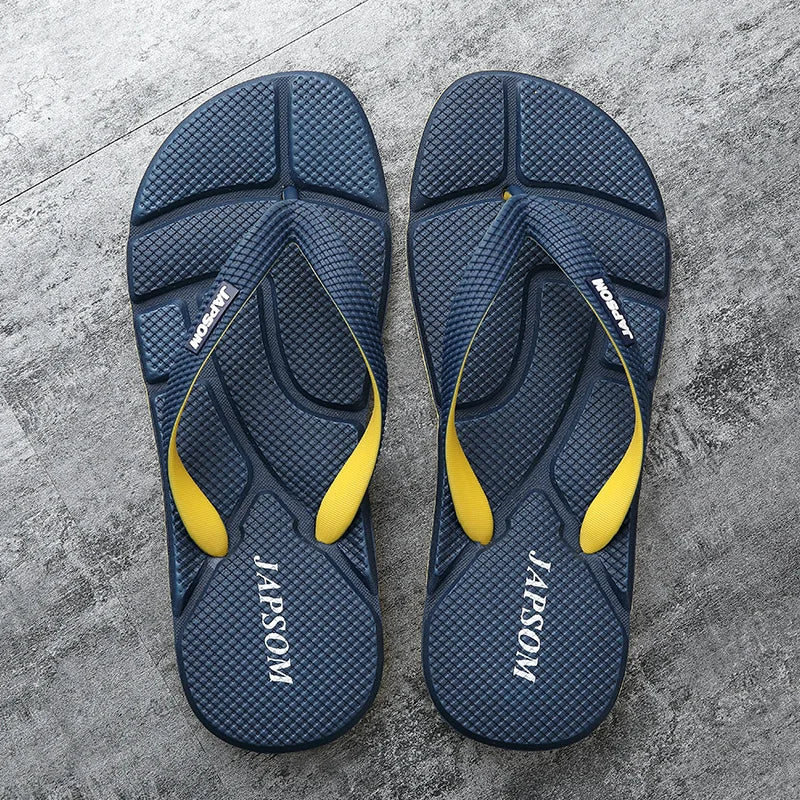 Blue Massage Flip Flops for Men