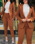 Elegant Office Lady Suit Set