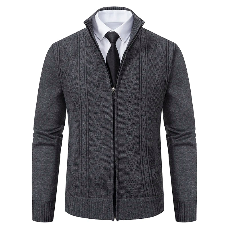 CozyCashmere Men's Sweater Coat