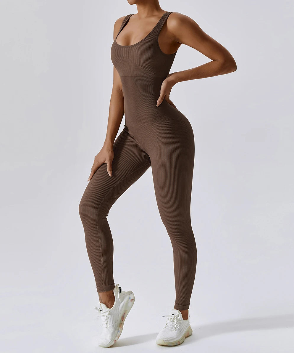 All-Season Women's Fitness Jumpsuit