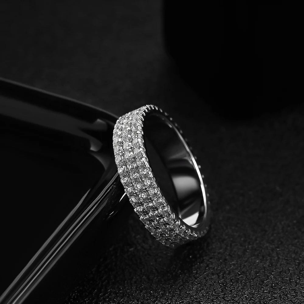 Moissanite Hip Hop Eternity Ring