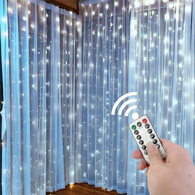 USB LED Curtain Lights with Remote